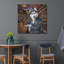 Art mural en métal Trinx «Biker Bar Husky Dog» par Rey Klimt-1422736271
