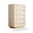 Beige Solid Wood Accent Cabinet