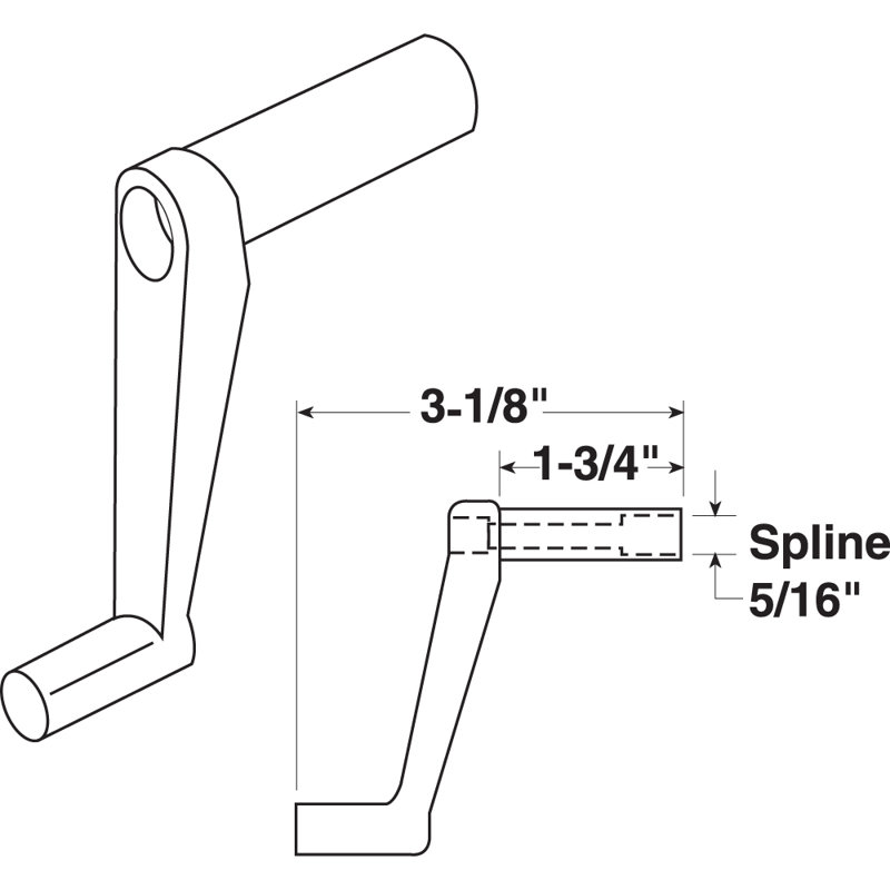 Prime-Line Diecast Window Handle