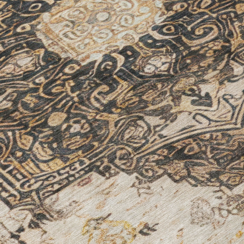 Machine Washable Indoor/Outdoor Chantille ACN2875 Global Rug, 2'3" x 7'6" Runner, Brown