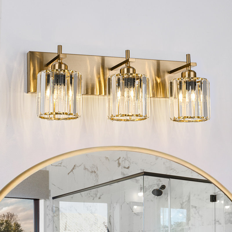 Corless Dimmable Vanity Light, 3, Gold