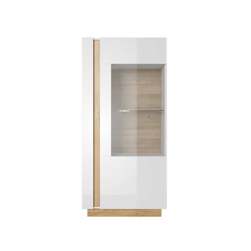 Janah Display Cabinet, White Gloss
