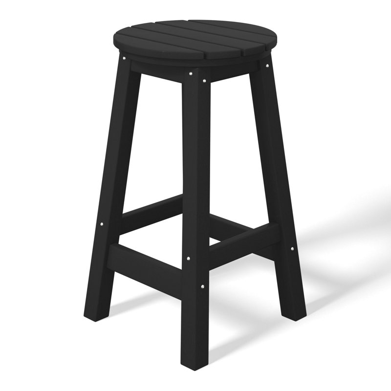 Tabouret d'extérieur Laguna, Noir, 24"
