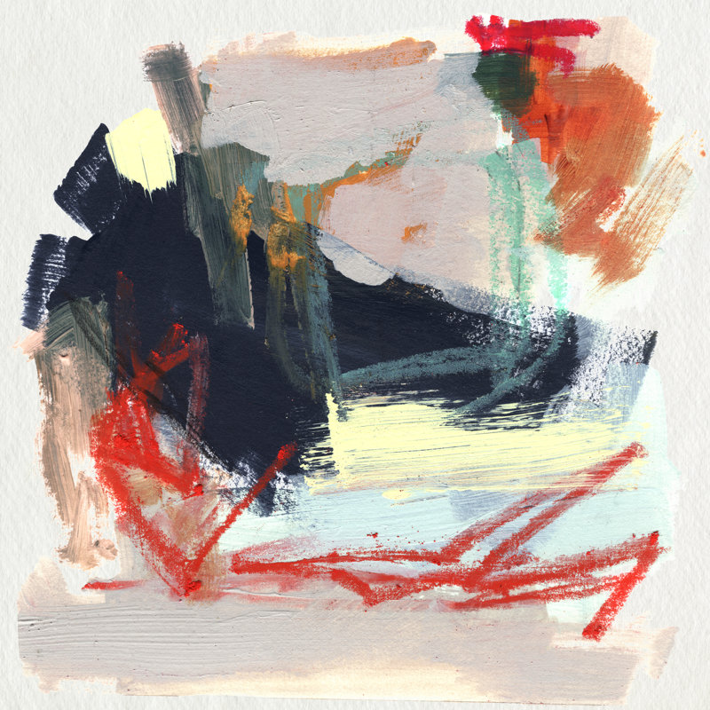 Abstract Metro Maps IV by Jennifer Paxton Parker - Wrapped Canvas Painting, 30cm H x 30cm W
