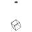 12" Minimalist Cube Led Integrated Pendant Lamp