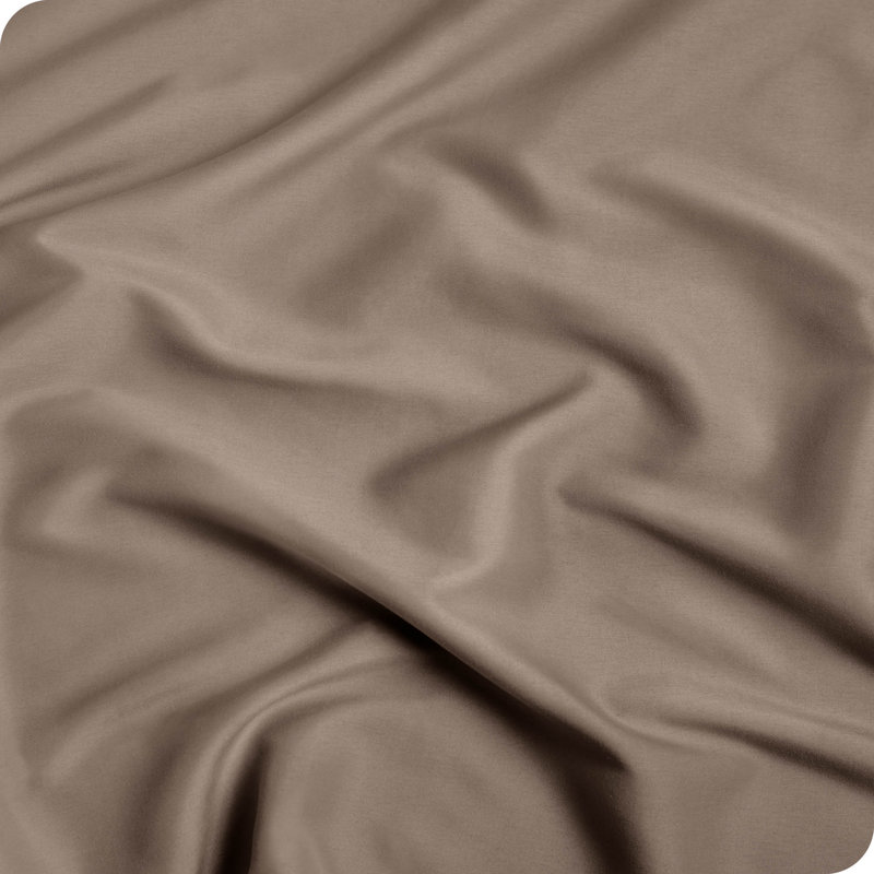 Taupe Queen Extra Deep Pocket Microfiber Fitted Sheet
