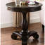 Table ronde - 26 po x 26 po, piédestal en bois, piédestal, élégant-1747869693