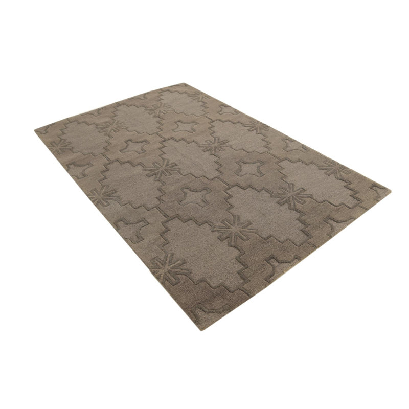 Tapis gris 5 pi x 7 pi 7 po