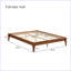 Base de lit plateforme moderne en bois de bambou avec support en lattes de bois-107285884