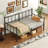 Modern Twin Metal Daybed Frame with Steel Slat Support, Space-Saving Sofa Bed for Guest Room & Bedroom, No Box Spring Needed, Black-967487624