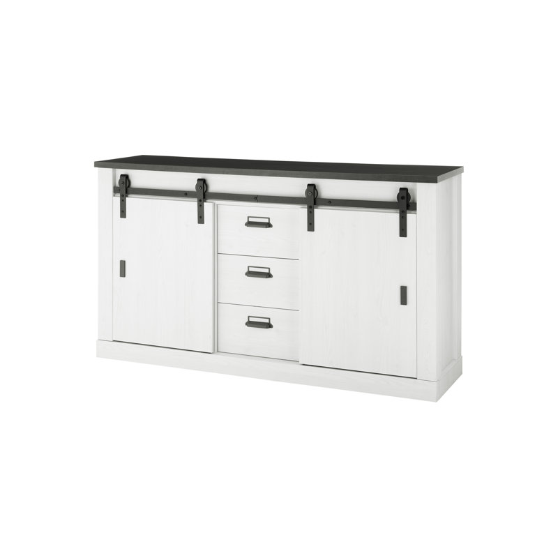 Jackeline 162cm Sideboard, White/Anthracite
