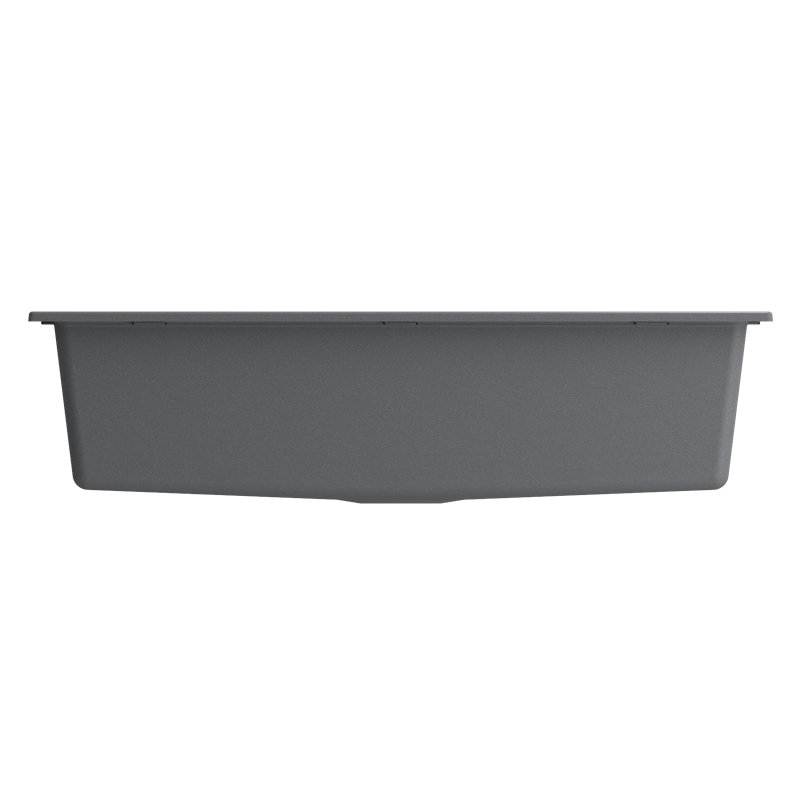 Baveno Lux 33'' L Double Basin Kitchen Sink, Concrete Gray