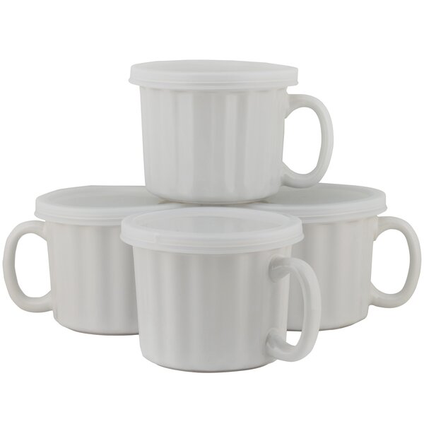 1 Microwave Soup Mug Vent Lid 30oz Plastic Bowl Containers Food