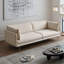 Causeuse coussin blanche en similicuir-1043006684