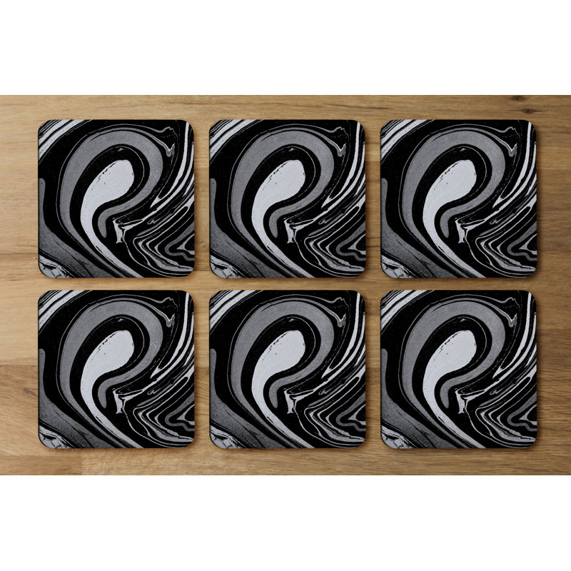 Square 6 Piece Coaster Set