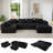 Boneless U Shaped Modular Sectional Sofa Couch-823979320-823979317