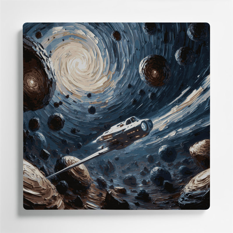 Art mural noir Sci Fi
