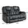 Quiteris 63.8"W Oversized Modern Manual Microfiber 2-People Reclining Loveseat with Cupholders