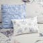 8 Piece Cotton Comforter Queen Blue - Shabby Chic Theme With Floral Embroidery, , , Includes 1 Comforter, 2 Euro Shams, 3 Decorative Pillows, Bed Skirt, Machine Washable Bedding Accessories Printed