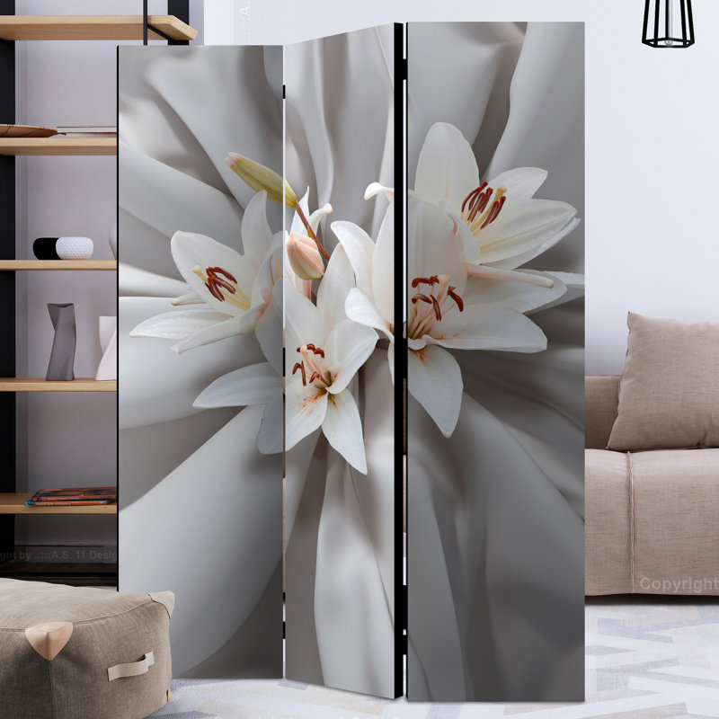 Shallotte 172cm H Folding Room Divider, 3