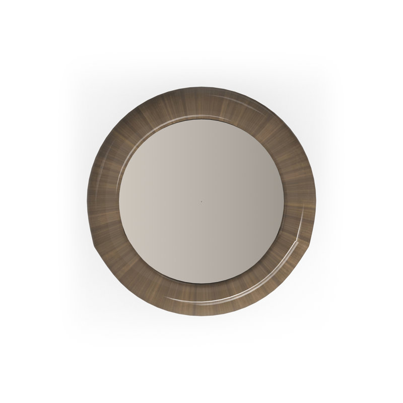 Gelee Round Accent Table - Apatite, Brown Top/Black Base