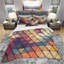 Ensemble de housse de couette à géométrie en losanges designart-35228562