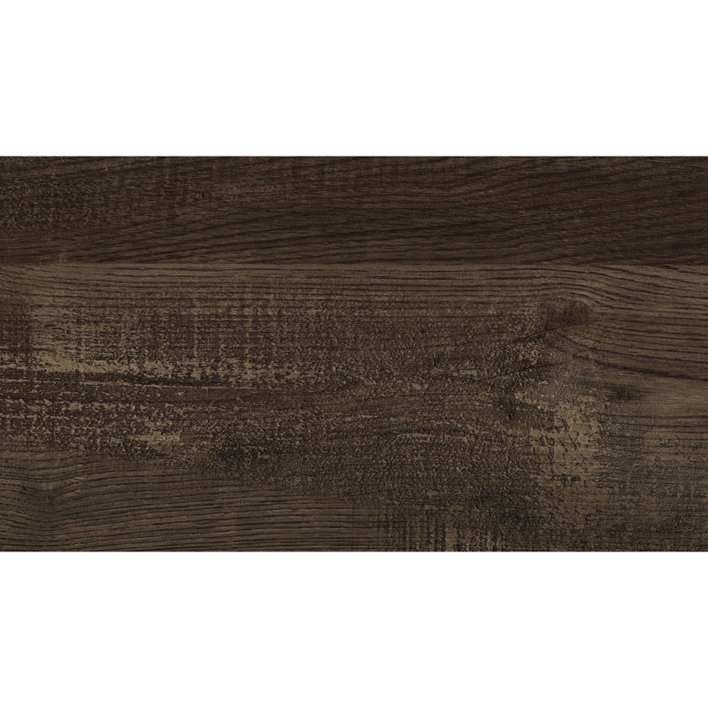 Grand lit en bois brun rustique avec tête de lit et rails -, Grand lit, Brun rustique