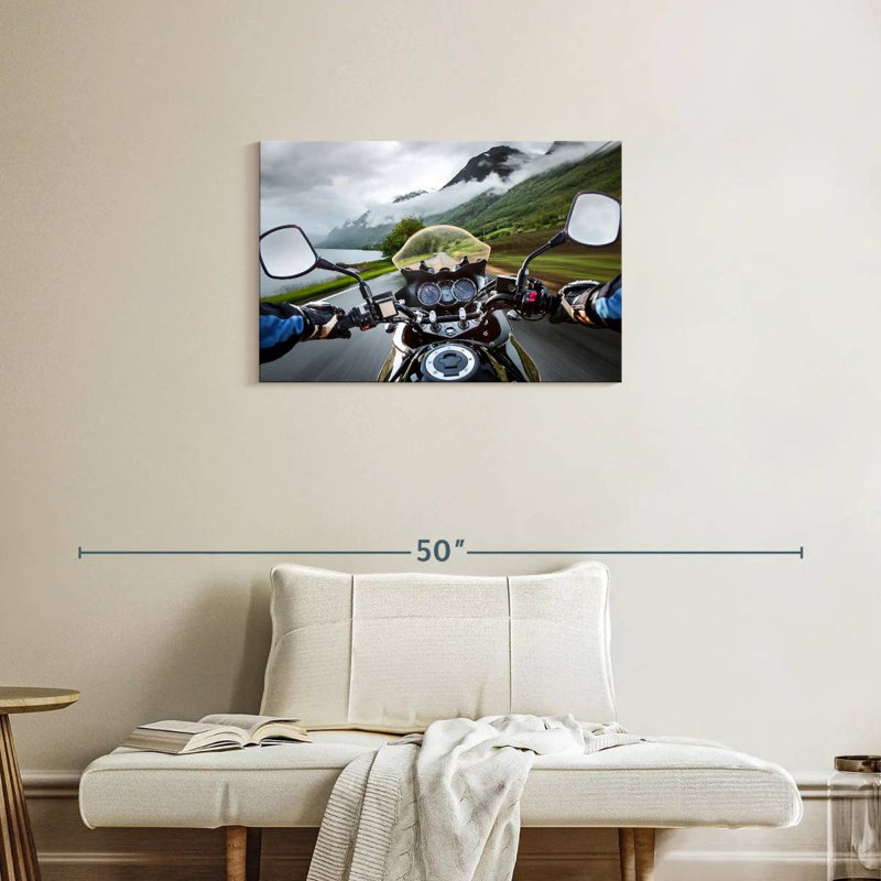 Mehar Motorcycle Ride View, 20" H x 30" W