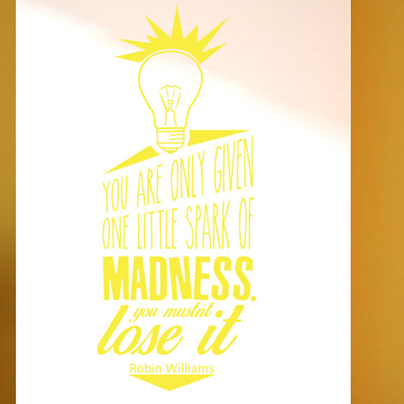 Wall Decal, Bright Yellow