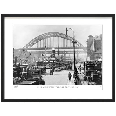 Newcastle Upon Tyne, The Quayside 1928 by Francis Frith - Single Picture Frame Print