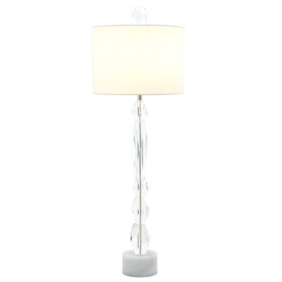 Lampe facette avec base en marbre