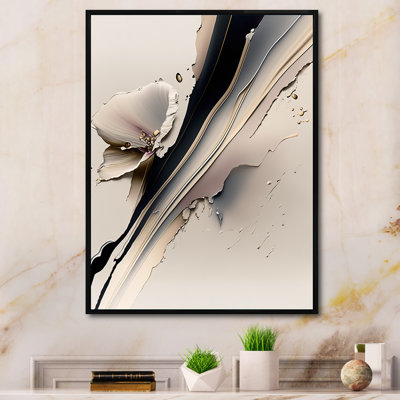 «Beige Orchid Flowers Hyperrealistic IV», reproduction sur toile orchidée