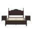 Lit plateforme en bois et deux tables de chevet-4126938