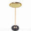 2P, table d'appoint réglable, petite table à thé Martini, table de bout décorative en marbre naturel et doré pour présentation et rangement