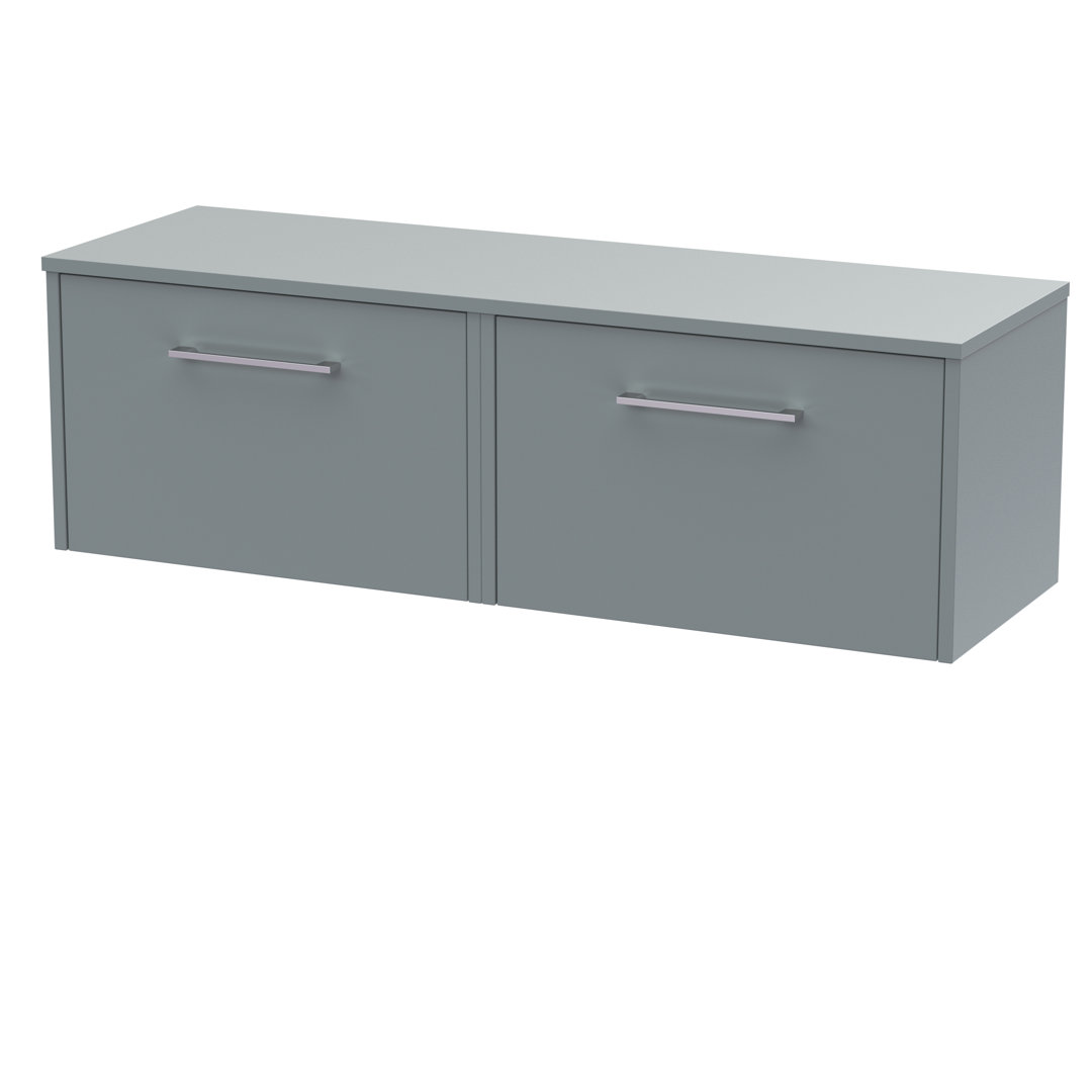 Juno 120Cm Wall Mounted Double Bathroom Vanity Base Only