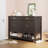47'' Modern Farmhouse Wood Sideboard Buffet Cabinet with 2 Drawers, 2 Cabinets, and Open Shelf – Versatile Storage for Kitchen, Dining Room, or Entryway-718482294