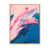 Toile avec cadre flottant brun