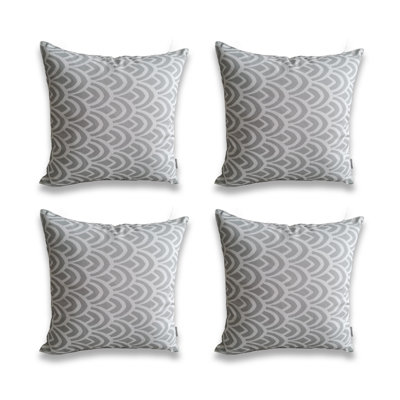 Printed Outdoor On White Base Pattern Pillows Geometric Outdoor Throw Pillow
