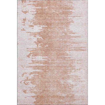 Premium Machine Washable Kolten Terracotta Rug