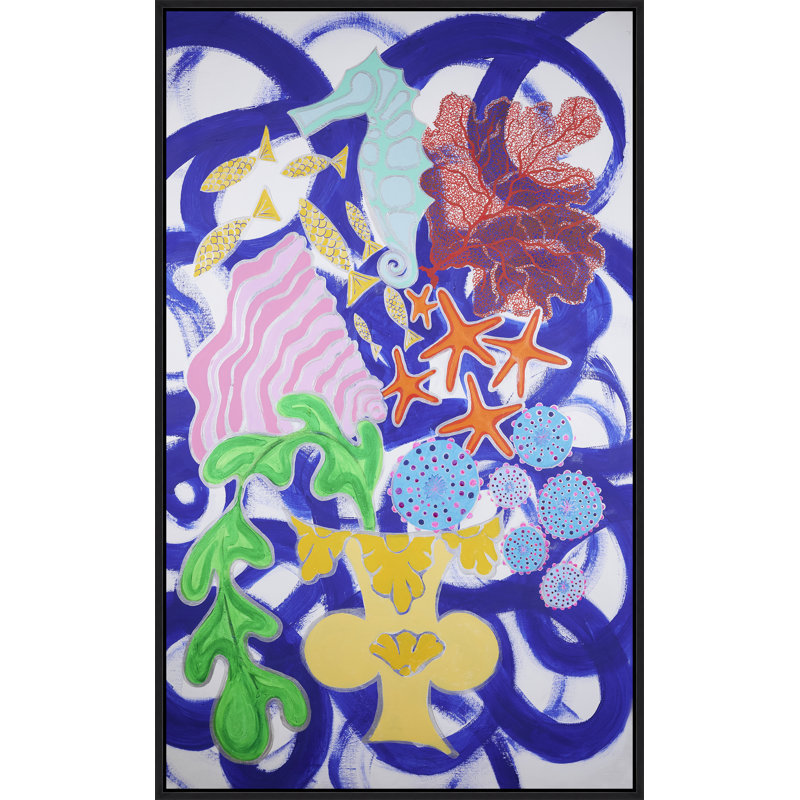 Neptune's Floral Painting by JP Kilkenny, Glass Coat