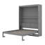 Grand lit escamotable mural avec tablettes