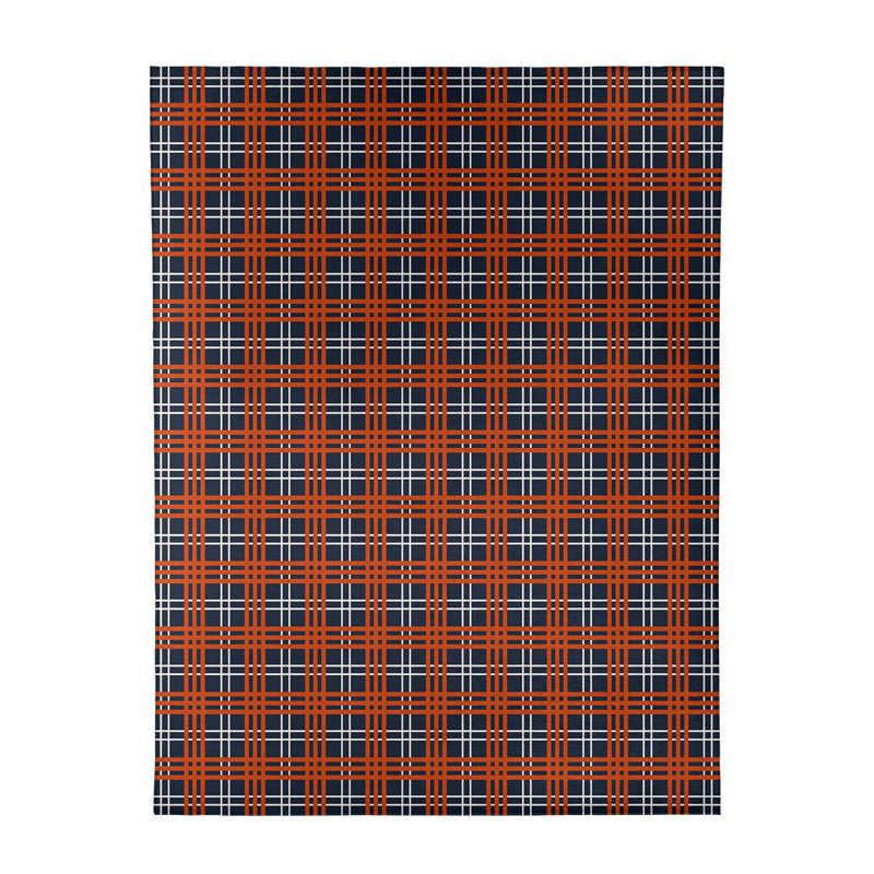 Tapis à carreaux bleu, Rectangle 9 pi x 12 pi