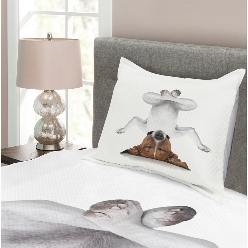 Thorpe Graphic Print & Text Bedspread, 170 x 210 cm