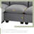 120*93" Modern U Shape Modular Sofa With Storage Ottoman