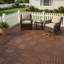 Paquet de 44 tuiles de terrasse emboîtables de 12 po x 12 po, plancher de patio extérieur imperméable avec base de drainage et surface antidérapante, plancher en plastique à emboîter pour balcon, porche, bord de piscine, cour et jardin