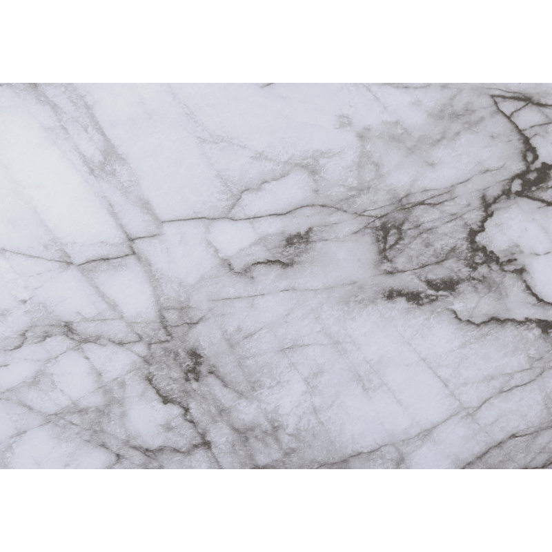 36'' Console Table, Black, White Marble
