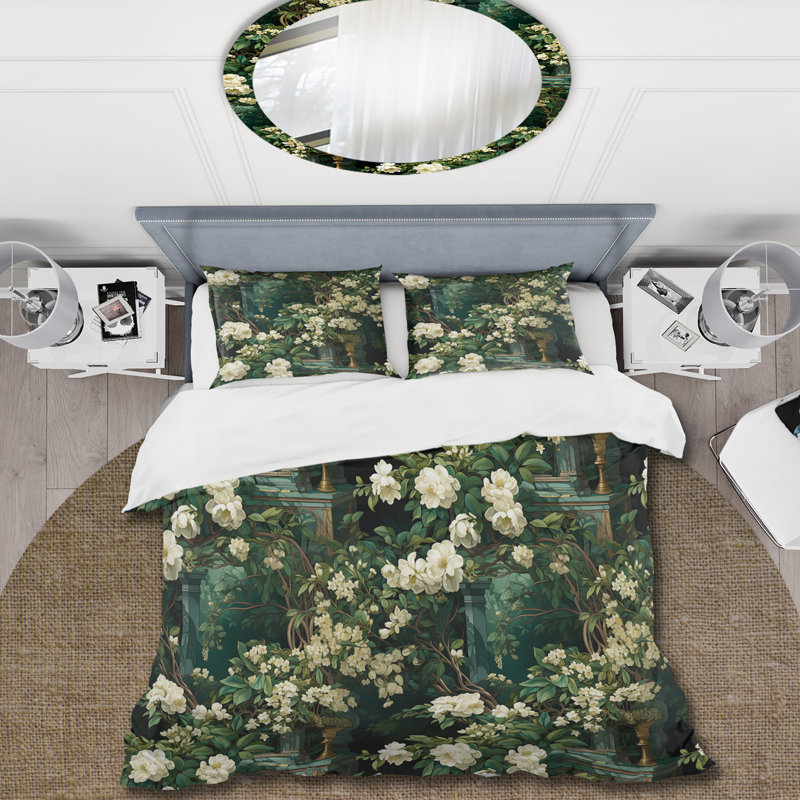 Ensemble de housse de couette Victorian Garden Scenes Victorian, Housse de couette pour très grand lit et 2 très