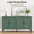 Collynns 58" W Sideboard Cabinet With Adjustable Shelves And 4 Doors Set Of 2-1886748473