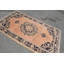 Tapis Boho, tapis Oushak, tapis 4,7 x 8,2 pi, tapis de chambre à coucher, tapis bleu, tapis turcs, tapis rétro