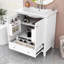 Meuble-lavabo sur pied simple en céramique 30 po Nadira-1040167200
